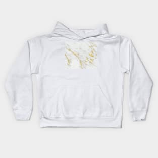 Treviso gold marble Kids Hoodie